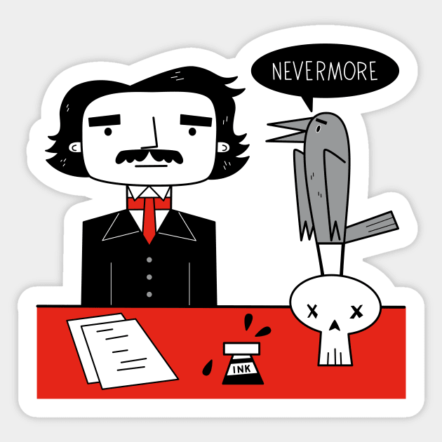 Nevermore Sticker by Andy McNally